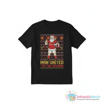 Manchester United Santa is a red Ugly Christmas shirt - High Quality Printed T-Shirt