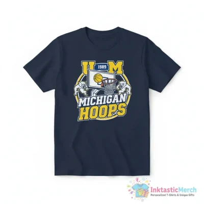 Michigan Wolverines U of M Hoops Heritage shirt - High Quality Printed T-Shirt
