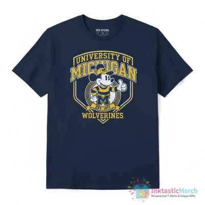 Mickey Mouse University of Michigan Wolverines university Michigan 1817 shirt - High Quality Printed T-Shirt
