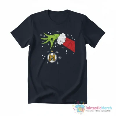Milwaukee Brewers Grinch Hand Holding Christmas Ornament - High Quality Printed T-Shirt