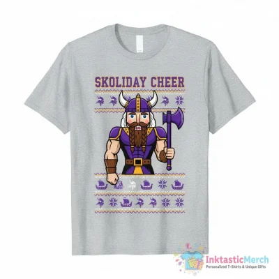 Minnesota Vikings Holiday Nutcracker Christmas shirt - High Quality Printed T-Shirt