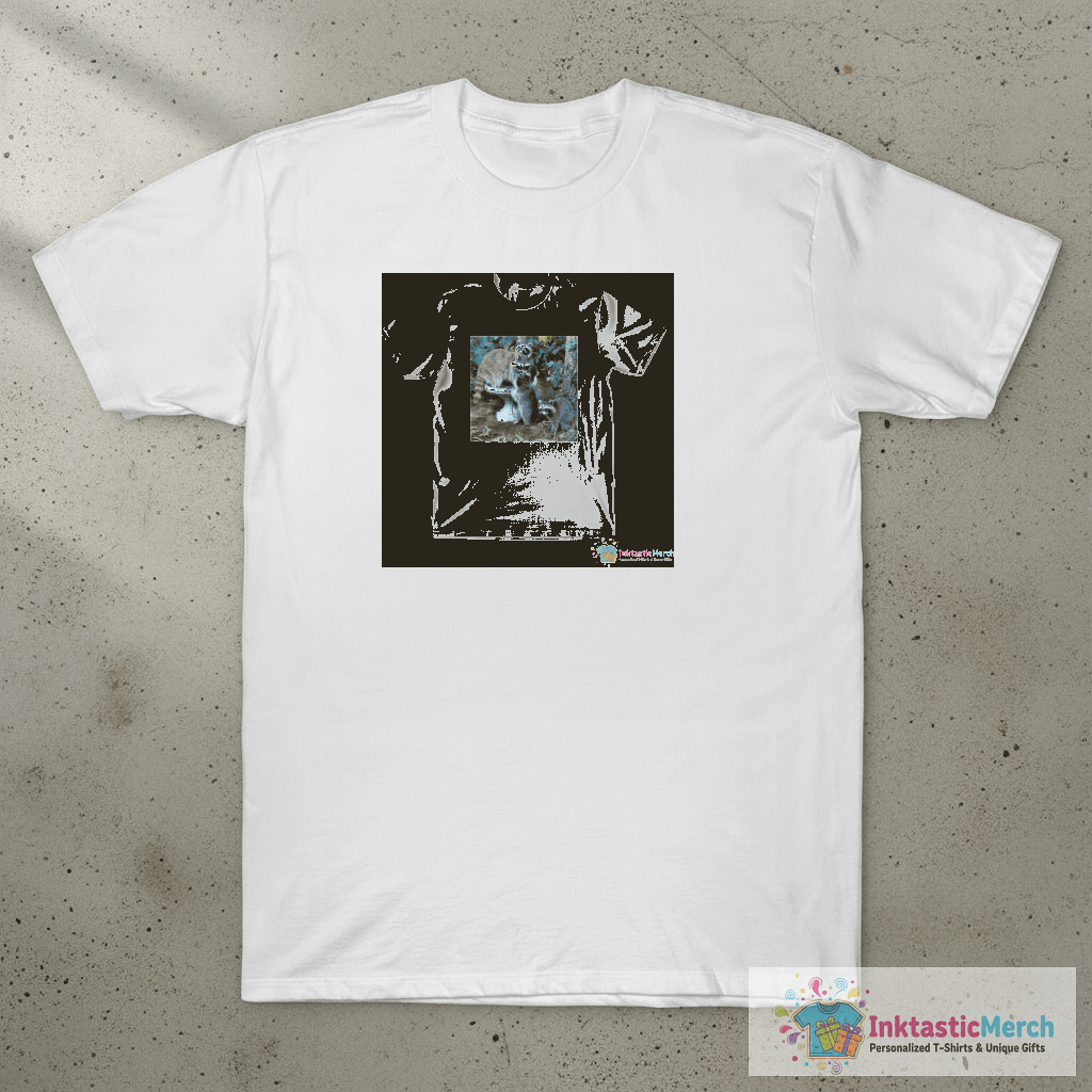 Raccoon Mom with 4 Kits T-Shirt 1 Raccoon Mom with 4 Kits T-Shirt