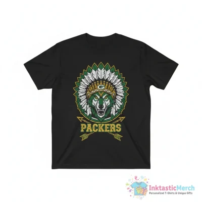 Native American Green Bay Packers logo shirt - High Quality Printed T-Shirt