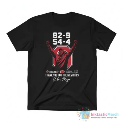 Ohio State Buckeyes Coach Urban Meyer signature thank you for the memories shirt - High Quality Printed T-Shirt