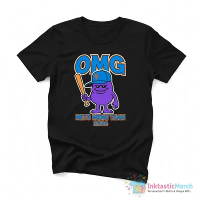 OMG Grimace New York Mets 2024 Meme Team shirt - High Quality Printed T-Shirt