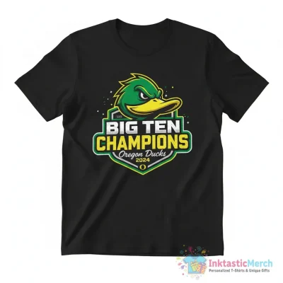Oregon Ducks 2024 Big Ten Football Conference Champions shirt - High Quality Printed T-Shirt