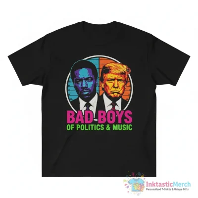 P Diddy Mugshot X Trump mugshot parody shirt - High Quality Printed T-Shirt