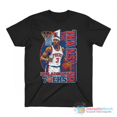 Philadelphia 76ers Allen Iverson answer vintage shirt - High Quality Printed T-Shirt