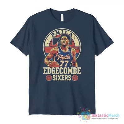 Philadelphia 76ers V. J. Edgecombe vintage 2025 shirt - High Quality Printed T-Shirt