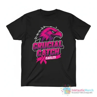 Philadelphia Eagles crucial catch logo shirt - High Quality Printed T-Shirt
