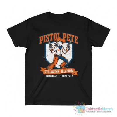 Pistol Pete stillwater Oklahoma State Cowboys shirt - High Quality Printed T-Shirt