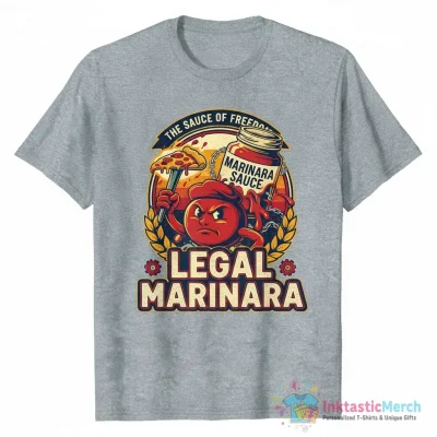Pizza and tomato Legalize Marinara shirt - High Quality Printed T-Shirt