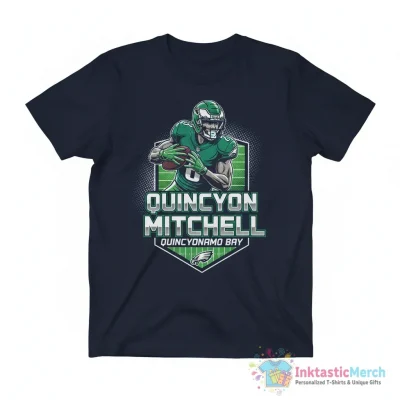 Quinyonamo Bay Quinyon Mitchell Philadelphia Eagles football shirt - High Quality Printed T-Shirt