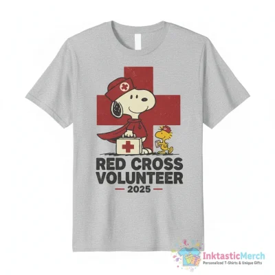 Red Cross Snoopy 2025 Vintage Peanuts Shirt - High Quality Printed T-Shirt