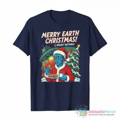 Resident Alien Funny Xmas shirt - High Quality Printed T-Shirt