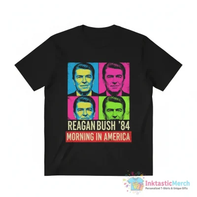 Ronald Reagan and Bush 1984 shirt - High Quality Printed T-Shirt