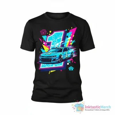 Ross Chastain No 1 Chevrolet Camaro ZL1 for Trackhouse Racing shirt - High Quality Printed T-Shirt