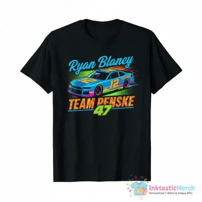Ryan Blaney ’47 Team Penske Nascar shirt - High Quality Printed T-Shirt