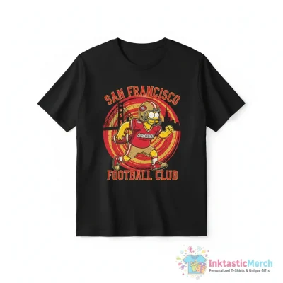 San Francisco 49ers football x Bart dynamic cartoon shirt - High Quality Printed T-Shirt