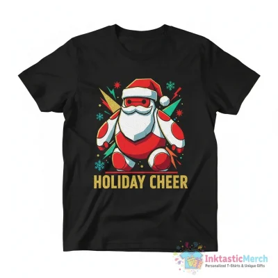Santa Baymax Christmas Personalised Ornament - High Quality Printed T-Shirt