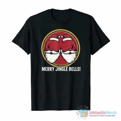 Santa boobs funny Xmas ornament, mug and more - High Quality Printed T-Shirt