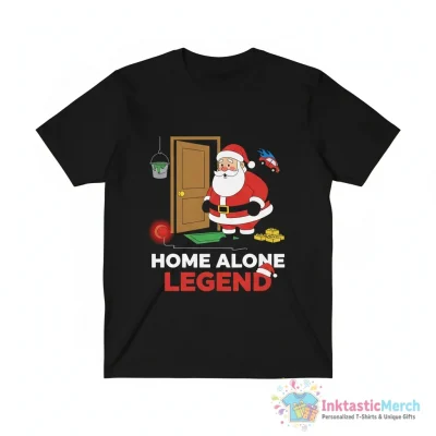Santa Claus legend Home Alone Christmas shirt - High Quality Printed T-Shirt