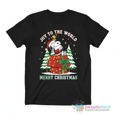 Santa Snoopy Christmas shirt - High Quality Printed T-Shirt