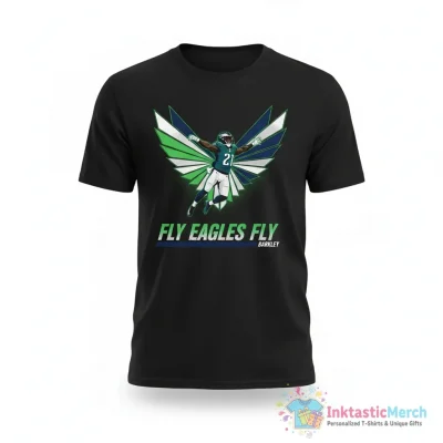Saquon Barkley Eagles Jump fly eagles fly shirt - High Quality Printed T-Shirt