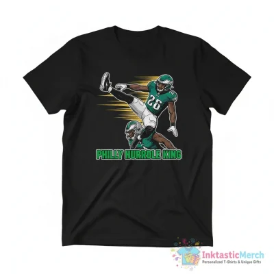 Saquon Barkley Jump Hurdle Backwards Philadephia Football shirt - High Quality Printed T-Shirt