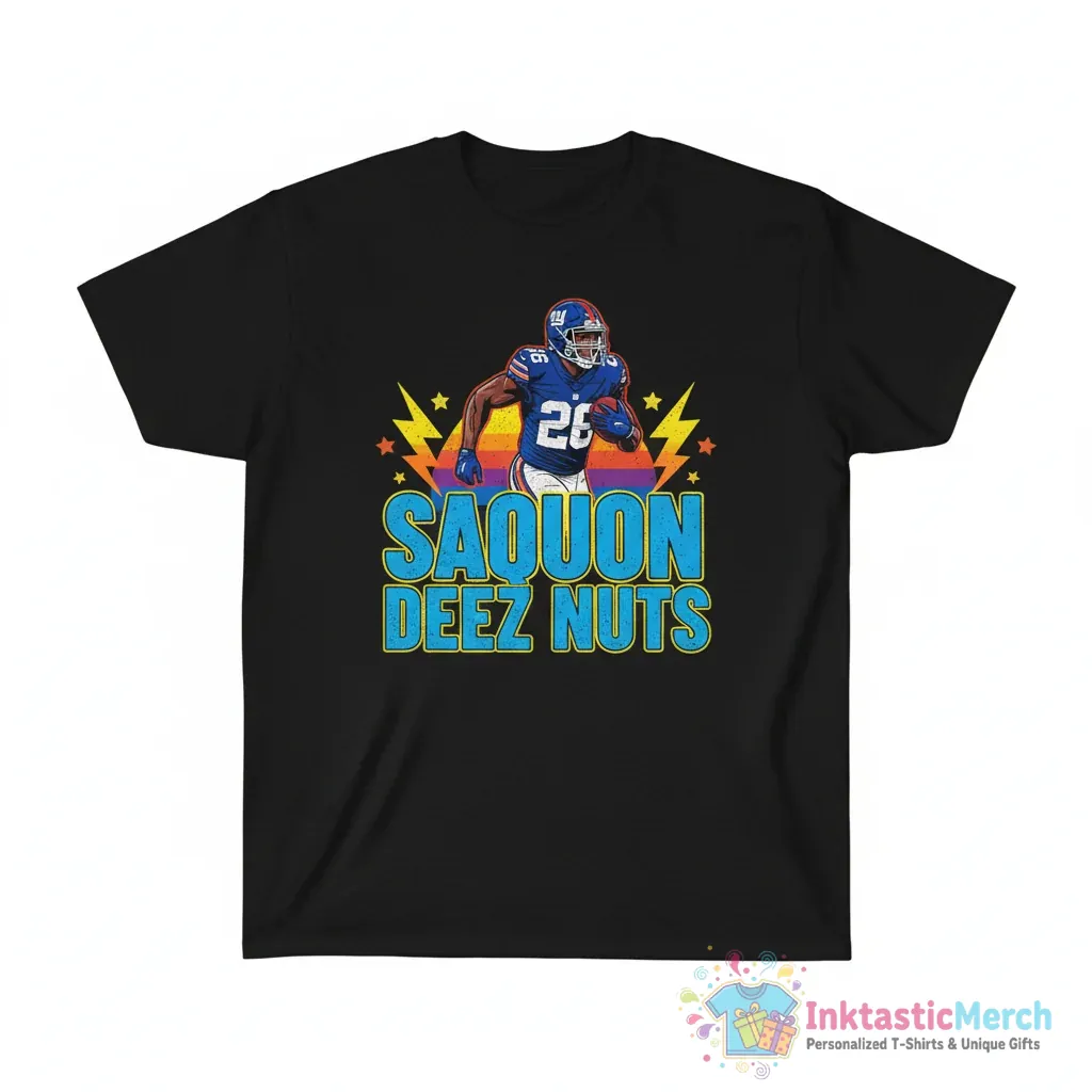 Saquon Barkley Pun Saquon Deez Nuts shirt 1 Saquon Barkley Pun Saquon Deez Nuts shirt - High Quality Printed T-Shirt