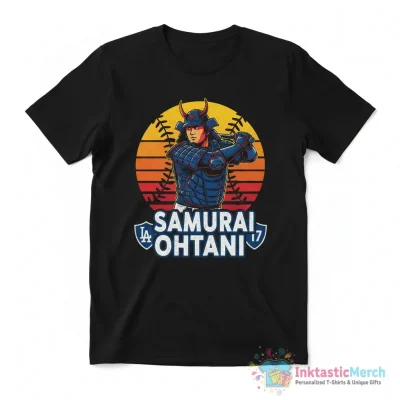 Shohei Ohtani Samurai LA Dodgers graphic shirt - High Quality Printed T-Shirt