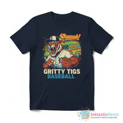 Skuuuub Gritty Tigs Detroit Tigers Baseball Shirt - High Quality Printed T-Shirt
