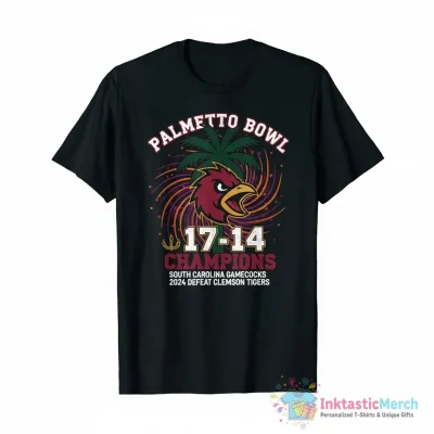 South Carolina Gamecocks 17-14 Clemson Tigers Palmetto Bowl 2024 Champions shirt - High Quality Printed T-Shirt