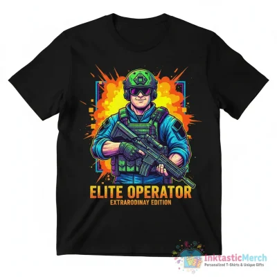 Special ops soldier with down syndrome meme shirt - High Quality Printed T-Shirt