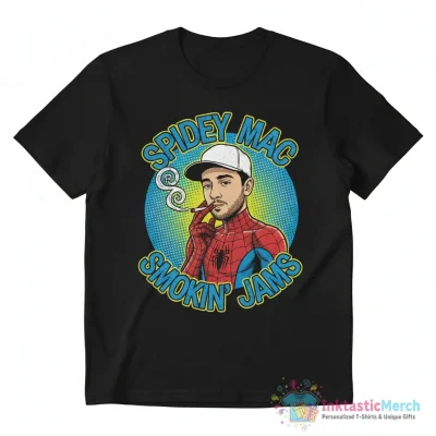 Spider man Mac Miller cigarette smoking shirt - High Quality Printed T-Shirt