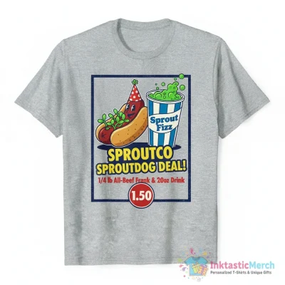 Sproutco Sproutdog1 50 Costco Hotdog shirt - High Quality Printed T-Shirt