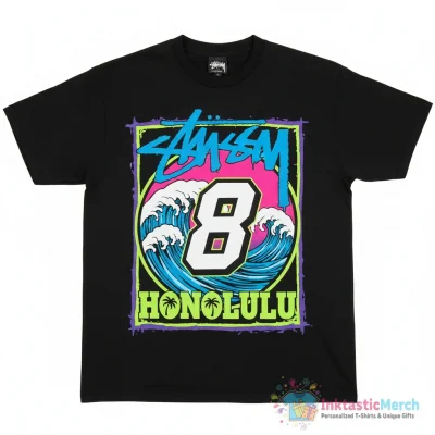 Stussy Honolulu 8 Shirt - High Quality Printed T-Shirt