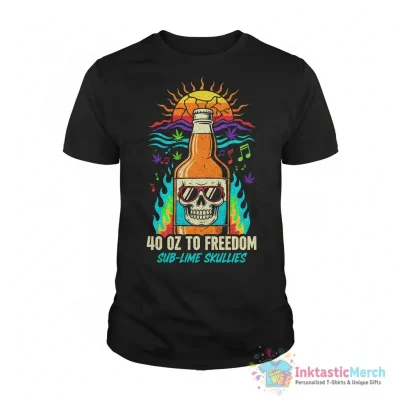 Sublime 40 Oz to freedom shirt - High Quality Printed T-Shirt
