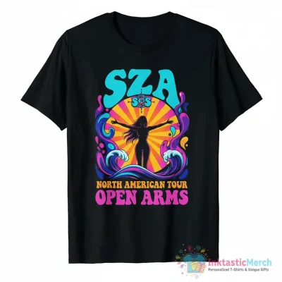 SZA SOS North American Tour open arms shirt - High Quality Printed T-Shirt
