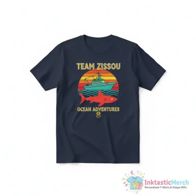 Team Zissou the life aquatic shirt - High Quality Printed T-Shirt