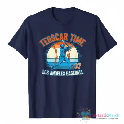 Teoscar Hernández 37 Los Angeles Dodgers time baseball player shirt - High Quality Printed T-Shirt