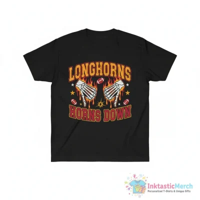 Texas Longhorns Horns Down shirt - High Quality Printed T-Shirt