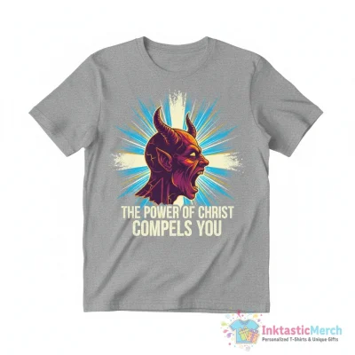 The Exorcist the power of Christ Compels You shirt - High Quality Printed T-Shirt