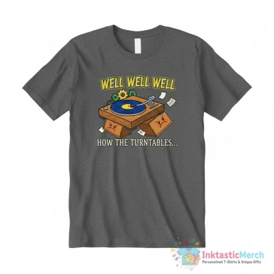 The office Michael Ccott well how the turntables funny shirt - High Quality Printed T-Shirt