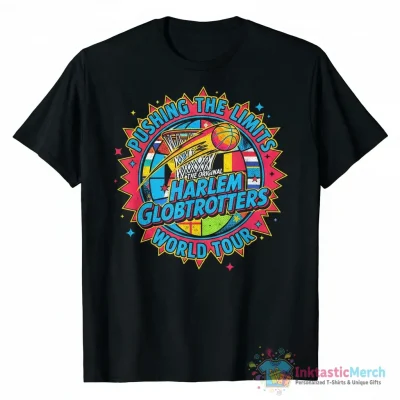 The Original Harlem Globetrotters Pushing the Limits World Tour logo shirt - High Quality Printed T-Shirt