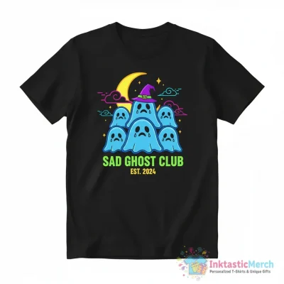 The Sad Ghost Club Spooky Ghost Club shirt - High Quality Printed T-Shirt