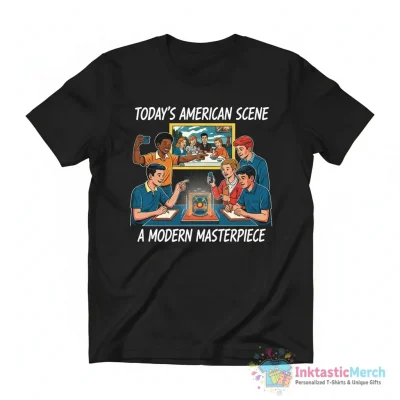 This is a Norman Rockwell painting shirt - High Quality Printed T-Shirt