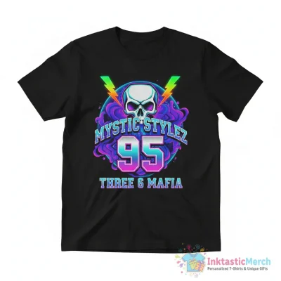 Three 6 mafia mystic stylez 95 shirt - High Quality Printed T-Shirt