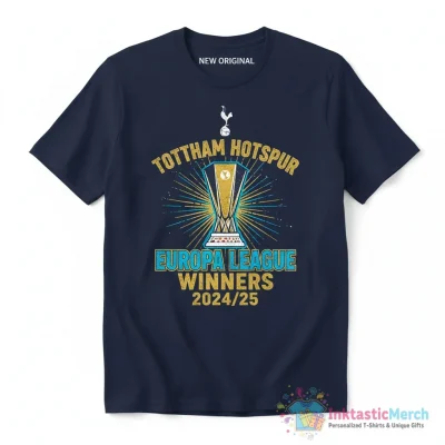 Tottenham Hotspur FC Europa League 2025 Winners shirt - High Quality Printed T-Shirt