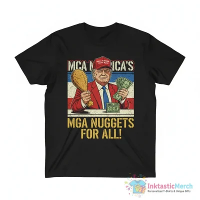 Trump at McDonald’s make Mga great again shirt - High Quality Printed T-Shirt